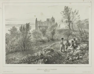 Das Schloss von Graf Woronzoff, Aloupka, Krim, 12. August 1837