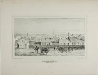 Ansicht von Jassy vom Balkon des St. Petersburg Hotels, Moldawien, 19. Juli 1837