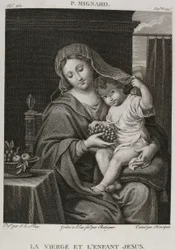 Die Jungfrau und das Jesuskind, nach Pierre Mignard