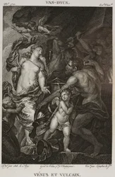 Venus und Vulkan, nach Antoine van Dyck