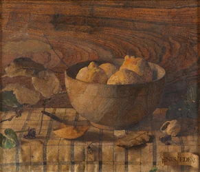 Die Schale mit Zitronen