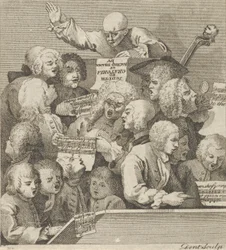 Ein Chor von Sängern, ca. 1800