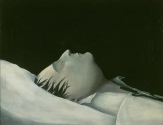 Napoleon auf seinem Sterbebett auf St. Helena, 1821