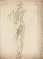 Studie einer männlichen Figur