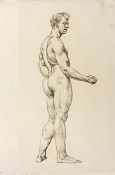 Studie einer männlichen Figur, ca. 1906-07