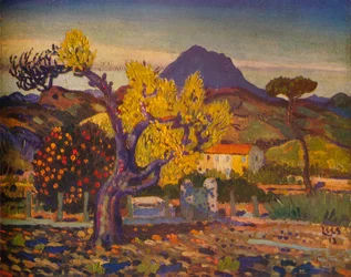 Blühender Birnbaum, 1913-1932