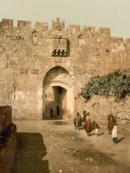 Das Stephanstor, Jerusalem, Heiliges Land, ca. 1890-ca. 1900