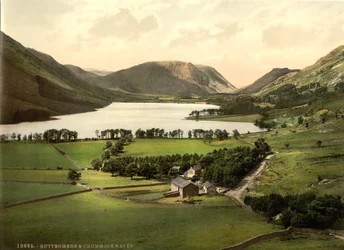 Buttermere und Crummock Water, Lake District, England, ca. 1900