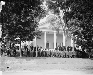 Senioren marschieren zum College, Amherst College, um 1908