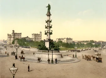 Der Praterstern, Wien, Österreich-Ungarn, ca. 1900