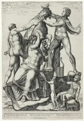 Der Farnesische Stier mit Dirke, Zethos und Amphion