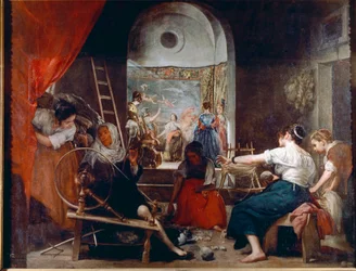 Die Spinnerinnen oder die Fabel der Arachne, ca. 1653