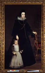 Porträt von Antonia de Ipenarrieta mit ihrem Sohn Luis