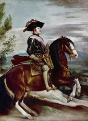 Porträt von Philipp IV. zu Pferd, ca. 1635