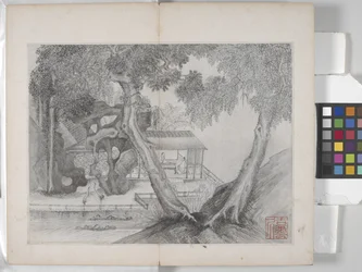 Album mit Landschaftsgemälden