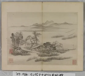 Album mit Landschaftsgemälden