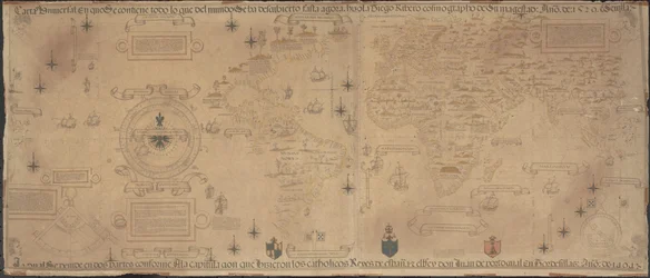 Weltkarte Propaganda, 1529