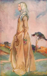Eine Frau aus der Zeit Heinrichs II., 1907