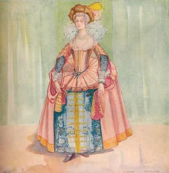 Eine Frau aus der Zeit von James I, 1907