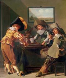Backgammon-Spieler, 17. Jahrhundert