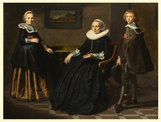 Eine Mutter mit ihrem Sohn und ihrer Tochter, ca. 1641-41
