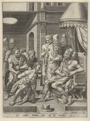 Tadel und Verurteilung des undankbaren Knechts (Gleichnis vom undankbaren Knecht, Serie)