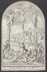 Christus am Kreuz zwischen den beiden Dieben