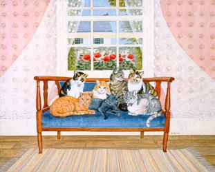 Biedermeier-Katzen