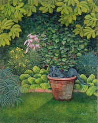 Die Blumentopfkatze