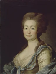 Porträt von Anna Dorothea Louise Schmidt, geborene Baronin Klossen, um 1785