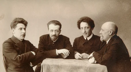 Vier russische Dichter, frühes 20. Jahrhundert