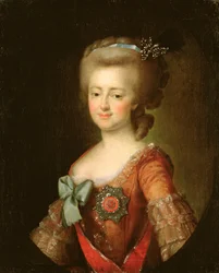 Porträt der Großherzogin Maria Fjodorowna (1759-1828) um 1780-90