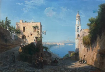 Blick auf Posillipo von der Kirche Saint Anna