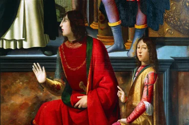 Pandolfo IV Malatesta und Carlo Malatesta, (Detail)
