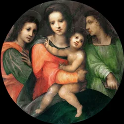 Madonna mit Kind und zwei Engeln