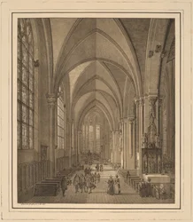 Ansicht des Inneren der Kirche St. Sebald in Nürnberg