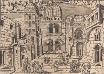 Die Kirche des Heiligen Grabes, Jerusalem, ca. 1546