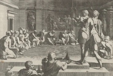 Das Bankett von Alexander, 1540-50