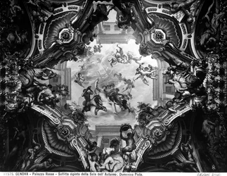 Allegorie des Herbstes, an der Decke des Herbstzimmers