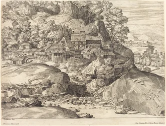Landschaft mit einer Mühle, ca. 1650