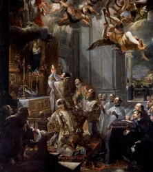 Gründungsmesse des Ordens der Dreifaltigkeit (Detail)