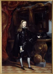 Ganzkörperporträt von Karl II. von Spanien