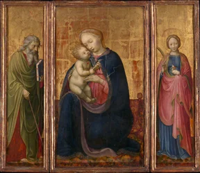 Madonna mit Kind und den Heiligen Philipp und Agnes, ca. 1425-30