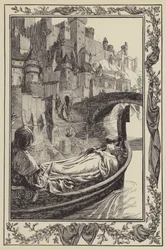 Das Boot trieb den Fluss hinunter