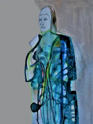 Abstrakte Modefigur