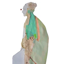 Kontemplative abstrakte Figur