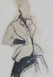 Elegante Modeskizze