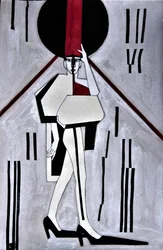 Geometrische Modefrau