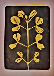 Goldene Botanische Form