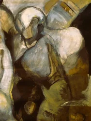 Betende abstrakte Figuren